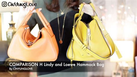 hermes lindy vs loewe hammock|hermes lindy handbags review.